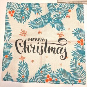 Pillow covers (3) for 18"x 18" pillows, "Merry Christmas", retro vintage style